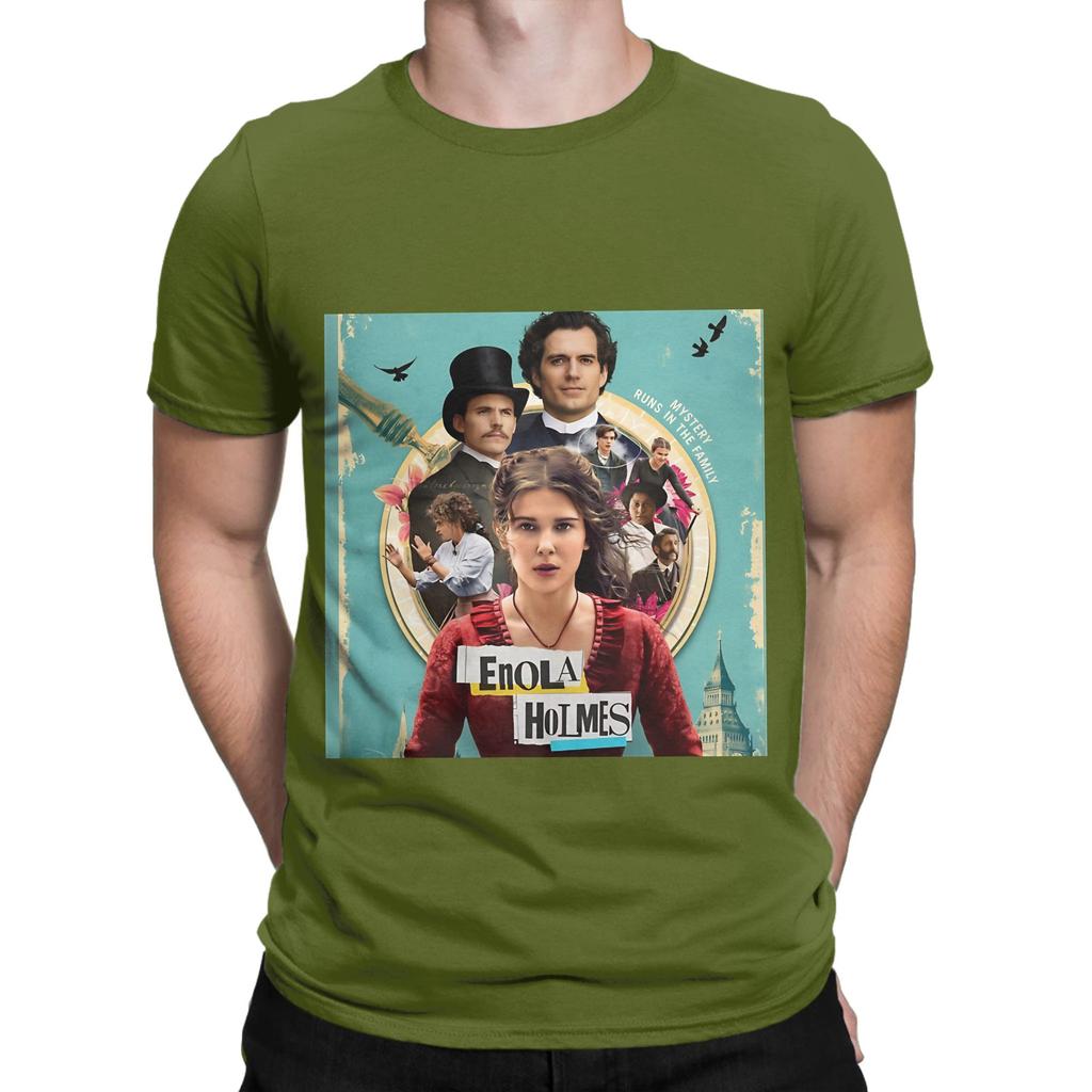 Die Enola Holmes Mysteries Offizielles Lustiges 100% Baumwolle T-Shirt Die Enola Holmes Mysteries Oberteile T-Shirts Für Unisex