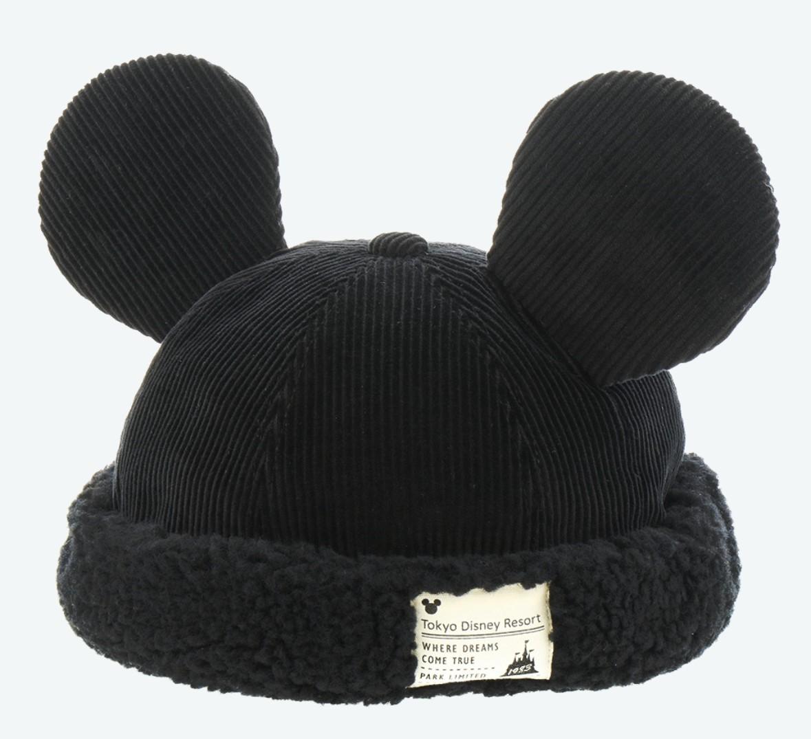 

Japan Tokyo Disney Resort Ears Mickey limited Fluffy Winter Cap Hat Black 2025