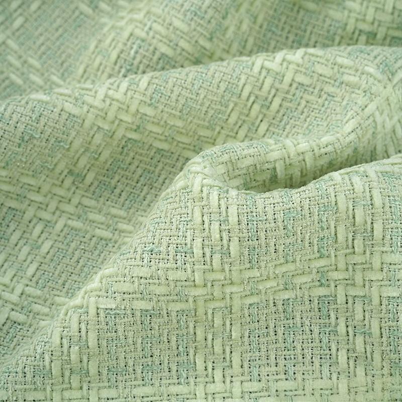Woolen Tweed Plaid Chenille Fabric Woven Small Fragrant Fabric DIY Elegant Fashion Coat Skirt Designer