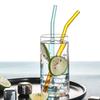 8mm 10mm Bar Tumbler Drinking Straight/ Curve Clear Assorted Colors Reusable Multiuse Home Lving Eco Thick Glass Straw Party  Beads