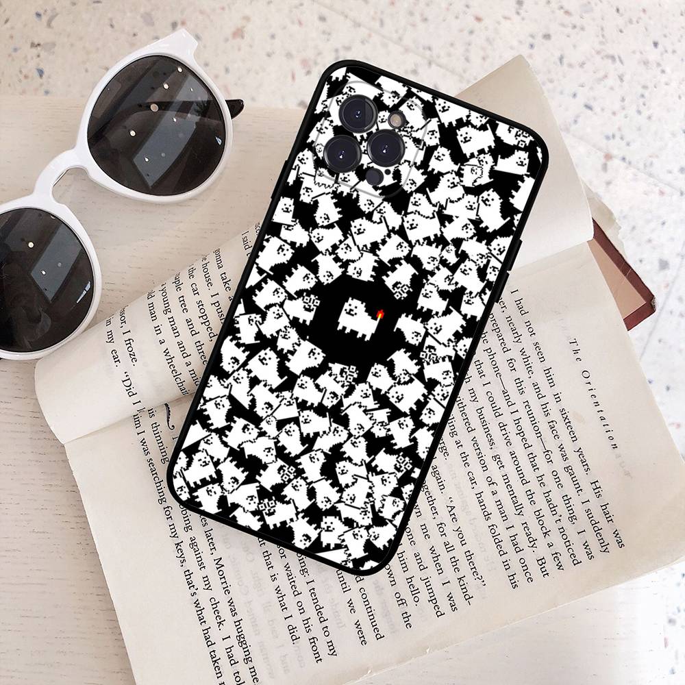 U-Undertale Game Phone Case For IPhone 17 Air 16 15 14 Plus 13 12 Mini 11 Pro Max Black Cover
