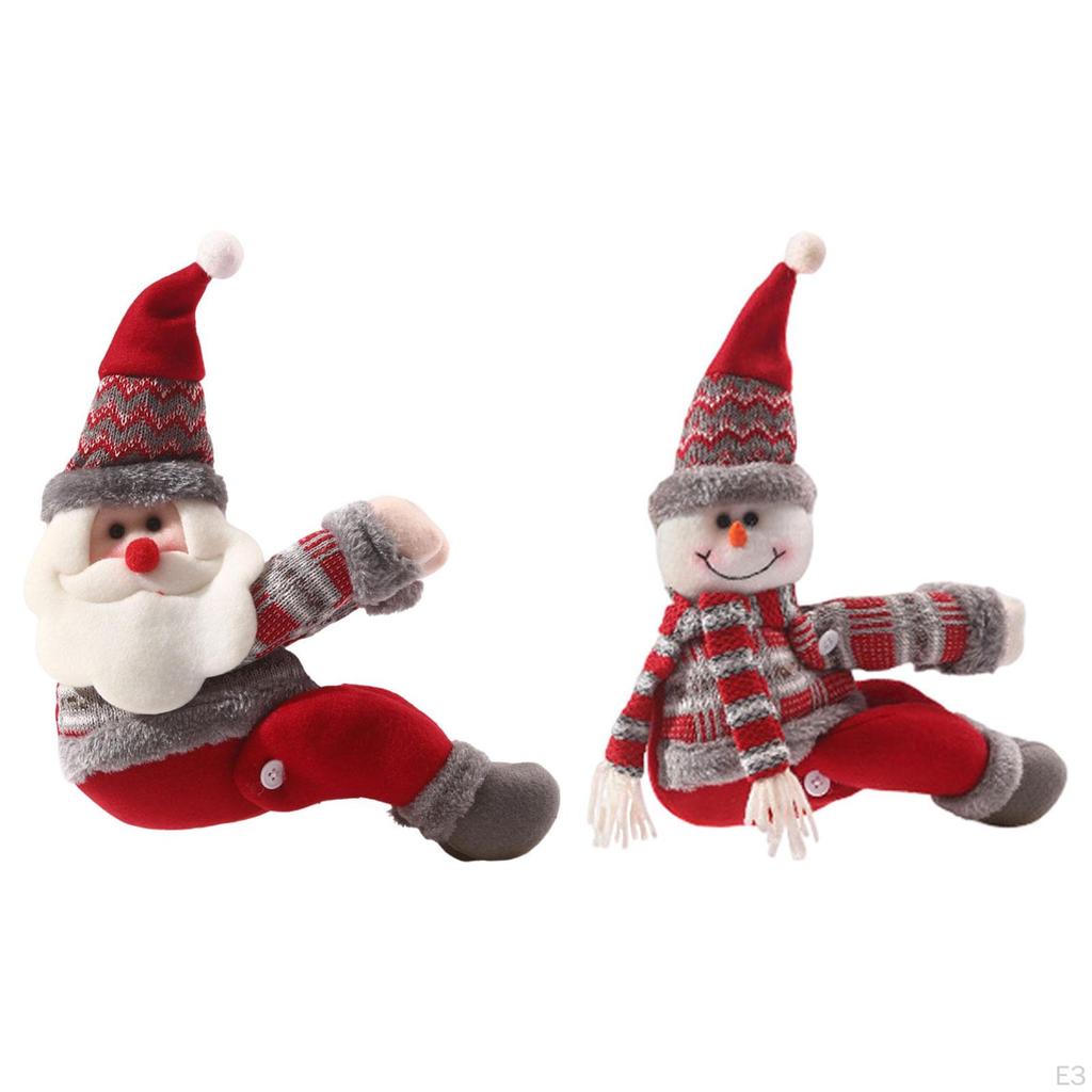 Świąteczna Klamra do Podwiązywania Zasłon Kreskówkowa Kreatywna Ozdoba Dekoracyjna Zapinka Lalka Świąteczna do Hotelu