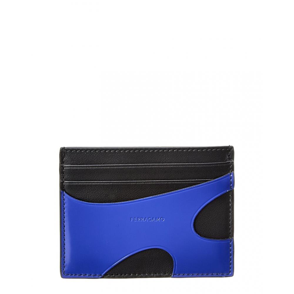 

Salvatore Ferragamo Кожаный футляр для визиток Ferragamo синий