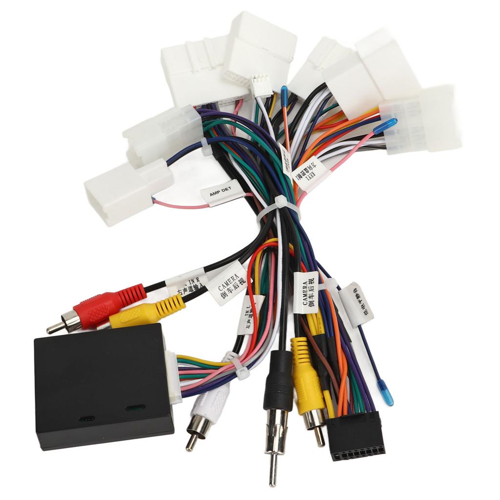 Car Stereo Radio Wiring Harness with USB CANBUS Decoder Adapter for Camry Corolla RAV4 4Runner Tacoma Amplifier SWC
