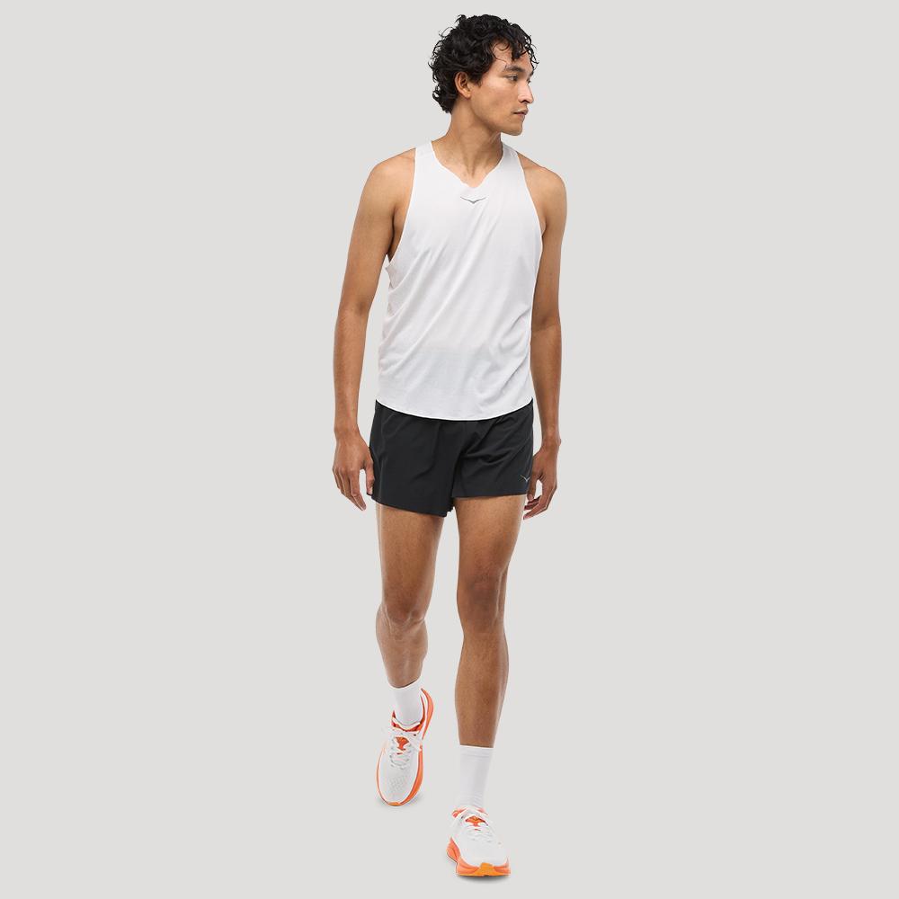 [hoka] Hoka Men's Race Day Singlet 1164154-WHT