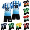 Personalisierte Shirts Kit Herren Mädchen mit Namen Nummer benutzerdefinierte Fußballtrikots für Jungen Trainingsanzug