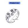 Emotional Heartbroken Expression Rings Comfortable Wear Sturdy Alloy Comfort Fit Jewelry for Teens Trendy Gifts Ideas