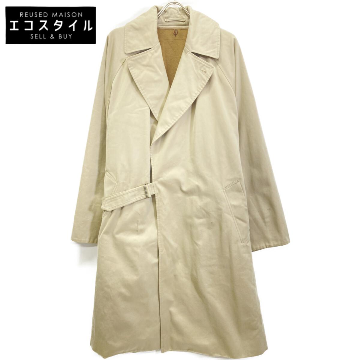 

COMOLI S03-04022 Cashmere Lined Tielock Coat coat 2 beigeUsed