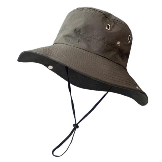 

Western Cowboy Hat UPF 50+ Breathable Ventilated Sun Protection Wide Brim Bucket Hat with Adjustable Windproof Rope Hiking Camping Outdoor Fisherman