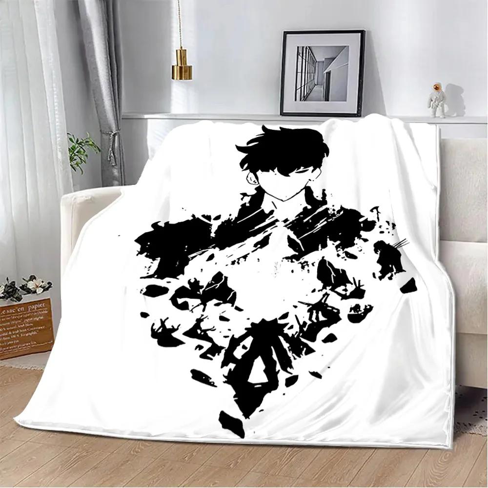 Solo Leveling Printed Blanket Picnic Blankets Warm Blanket Soft and Comfortable Blanket Home Travel Birthday Gift