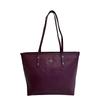57522 Leather Tote Bag Purple Leather Women Used