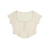 MOAA Curve Snap Henley Tee (Ivory)