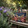 1776-2026 0th Anniversary Patriotic Tote Bag, Quilted Large Capacity Reusable Shoulder Bag For 4th Of Independence Day