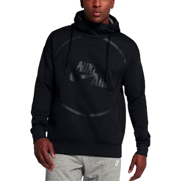 Nike Air Logo Comfortable Simple Hoodie Unisex hoodies Black 857486-010 2XL