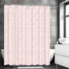 Modern Geometric Creative Pink Shower Curtain, Bathroom Decorative Shower Curtain, Waterproof Shower Curtain with Hooks