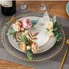 Flower Napkin Rings Rustic Napkin Rings Table Decor Western Napkin Ring Holder Rose Serviette Buckles for Wedding Party Banquet