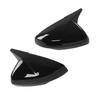 Pair Rr View Mirror Protective Covers Left Right Snap In Replacement for MK6 2018+(Glossy Black )
