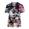Vendita calda estate Kurosaki Ichigo 3D stampa T-shirt anime BLEACH moda scollo a V maniche corte uomo e donna casual top per bambini