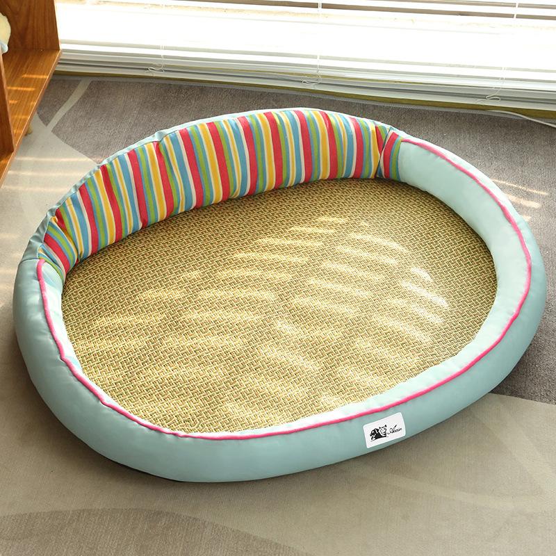 

Cooling Pet Bed Mat for Dogs Cats Summer Breathable Washable All Season Sleeping Pad for Small Dogs Teddy Kennel Cushion S: 40*33cm