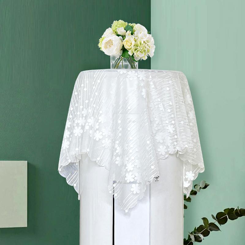 1Pc Tablecloth European Style Leisi Dust Cover Elegant Covering Dust Farmhouse Decoration Air Conditioning Cover Cloth