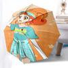 1pc Happiness Anime Character Outdoor Umbrella - Automatic Opening/Closing, Portable 3-Fold Design with Iron Frame - Perfect Gift for Fans, Travelers,