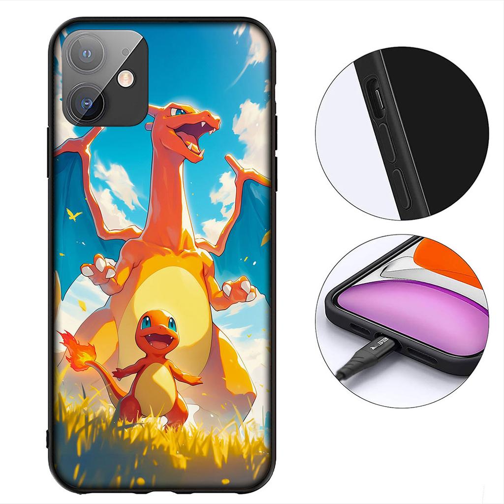 Cute P-Pikachus Charmander P-Pokemons Phone Case for Xiaomi Redmi Note 12 11 10 A3 Pro 10A 10C 12C Note12 5G Protective Cover