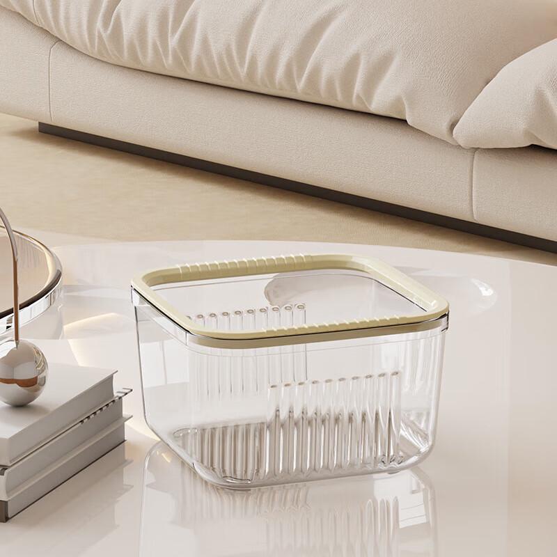 Мини-прозрачное настольное мусорное ведро