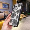 New Sketch Flower Iphone15 Magnetic Mobile Phone Case Transparent Apple 17promax Anti-drop High Value