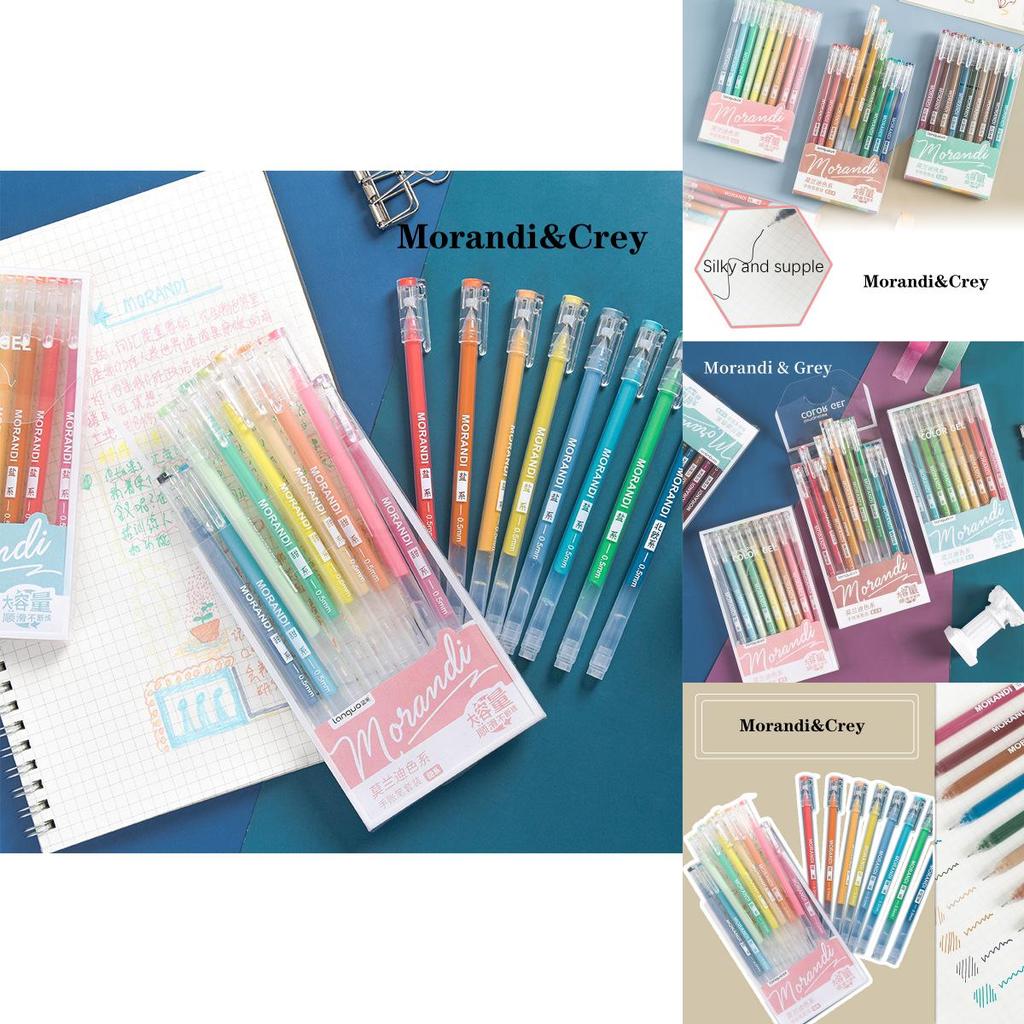 Premium 0.5mm Morandi Color Gel Pens With Extra Long Writing Capacity