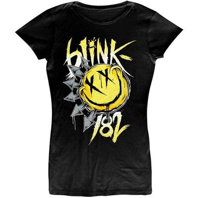 Blink-182 Big Smile Short Sleeve Tee Black New