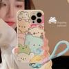 Cute Pet Watercolor Painting IPhone 16 IPhone Case 14promax Suitable for 15 Children's Fun Cartoon 11 Protective Case 14