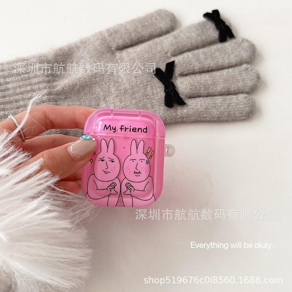 Funny rabbit for apple AirPods 1 generation protective case apple 1/1/1 generation bluetooth airpodspro1 shell
