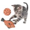 Cat Squeaky Toys Soft Realistic Simulation Fish Pet Chewing Molar Interactive Toys Bite-resistant Plush Kitten Squeak Toys for Pet