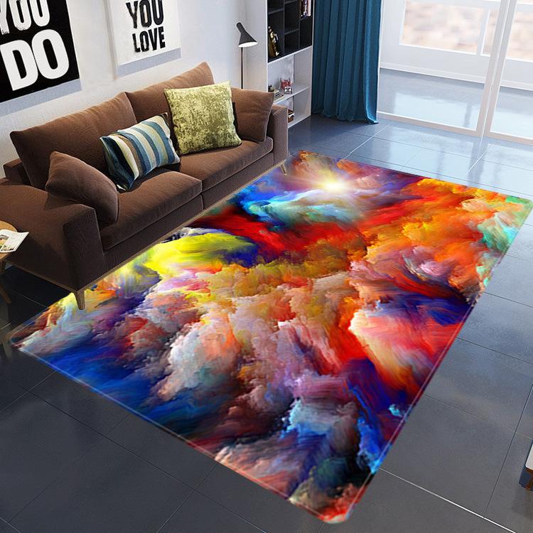 Living Room Baby Crawling 3D Printed Carpet Nordic Style Home Simple Model Room Carpet Floor Mat