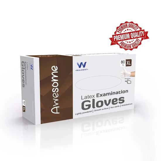 Mănuși de examinare Waldent Latex Premium