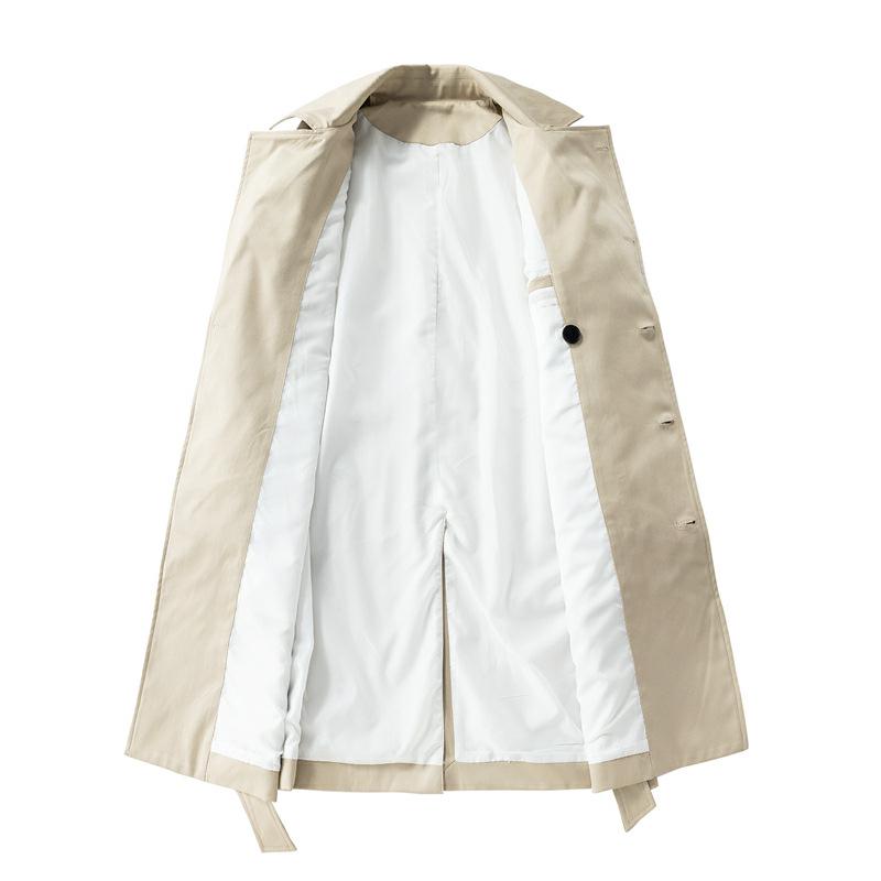 2026 Spring/Autumn Youth Trendy Double-Breasted Mid-Length Trench Coat