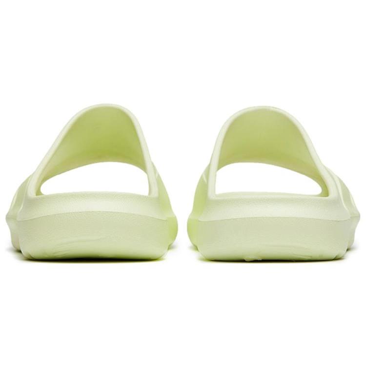 Anta Slip Resistant Abrasion Resistant Rubber Sole Slide Slippers Men's Beige Green 912326996-2