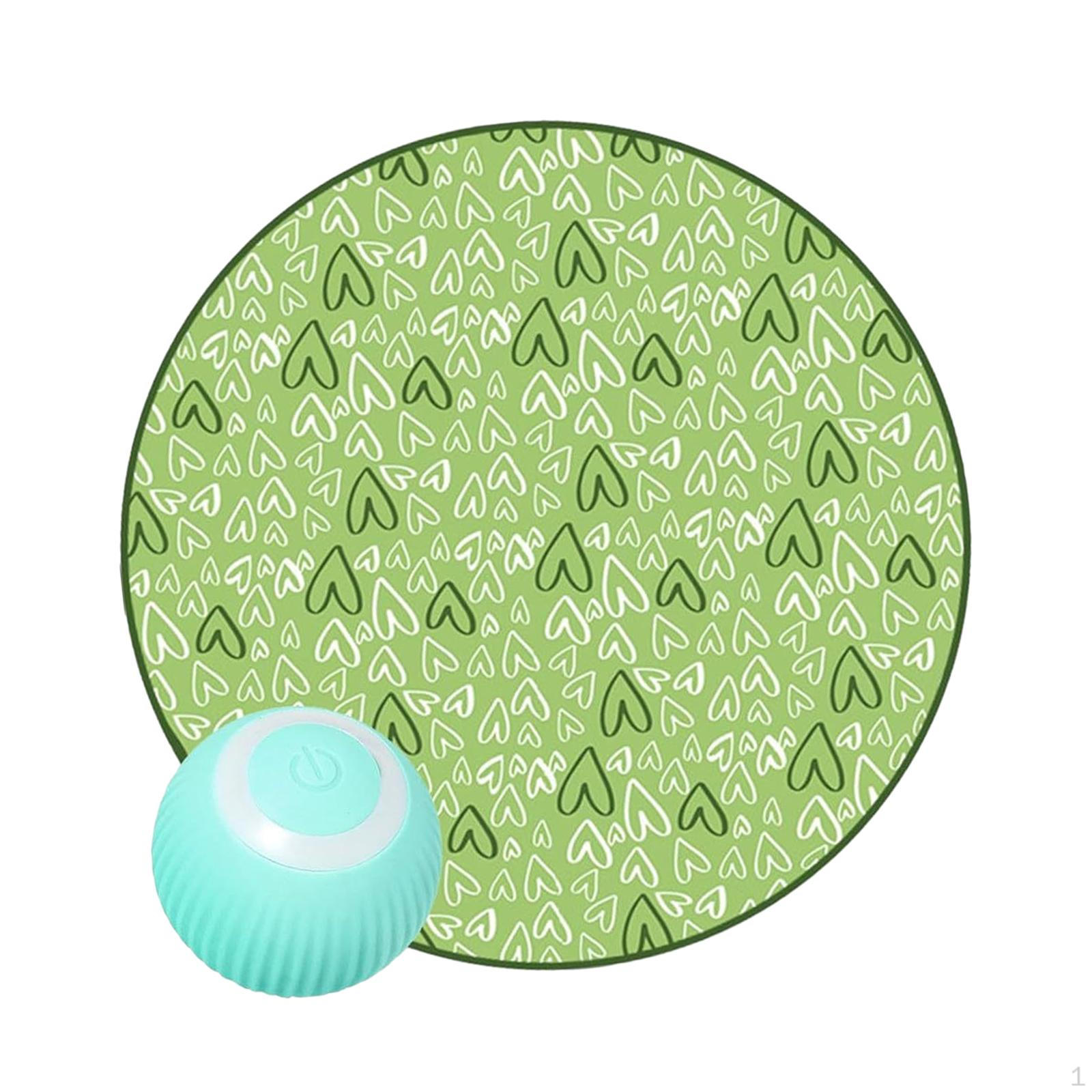 

2 в 1 Имитация интерактивной охотничьей игрушки для кошек, упражнение со скрытой крышкой, творческое развлечение, быстрая игра с катанием зелёный