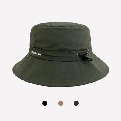 Safari String Unisex Bucket Hat In Army Green