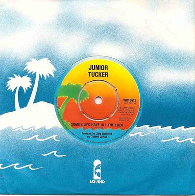 7inch Record JUNIOR TUCKER - Some Guys Have All The Luck WIP6612 Island Records 1980 UK Reggae, Ska & Dub Used