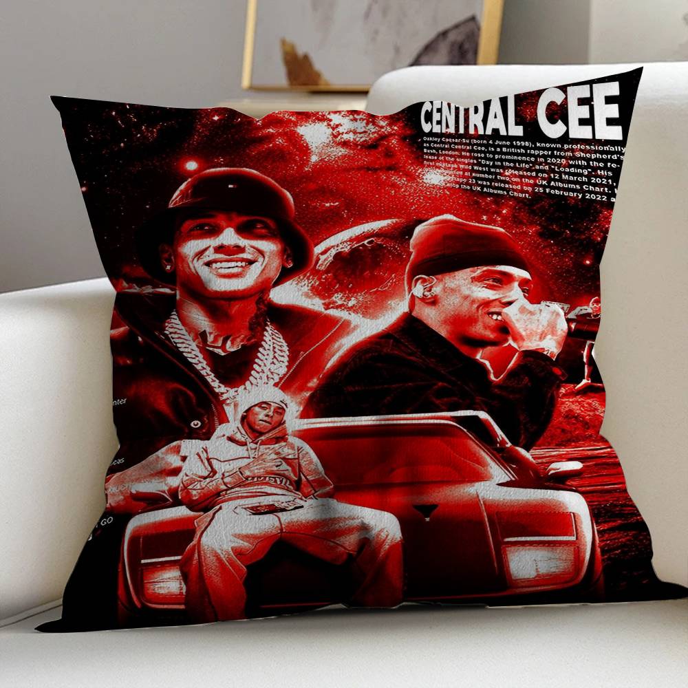 Singer Central Cee Personalized Pillow Dust Cover Bedroom Kids Party Decoration Pillowcase Birthday Children Gift