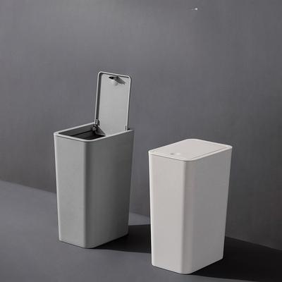 Square Trash Can Household Elastic Lid Type Household Kitchen Classification Toilet Press Toilet Garbage Bin with Lid