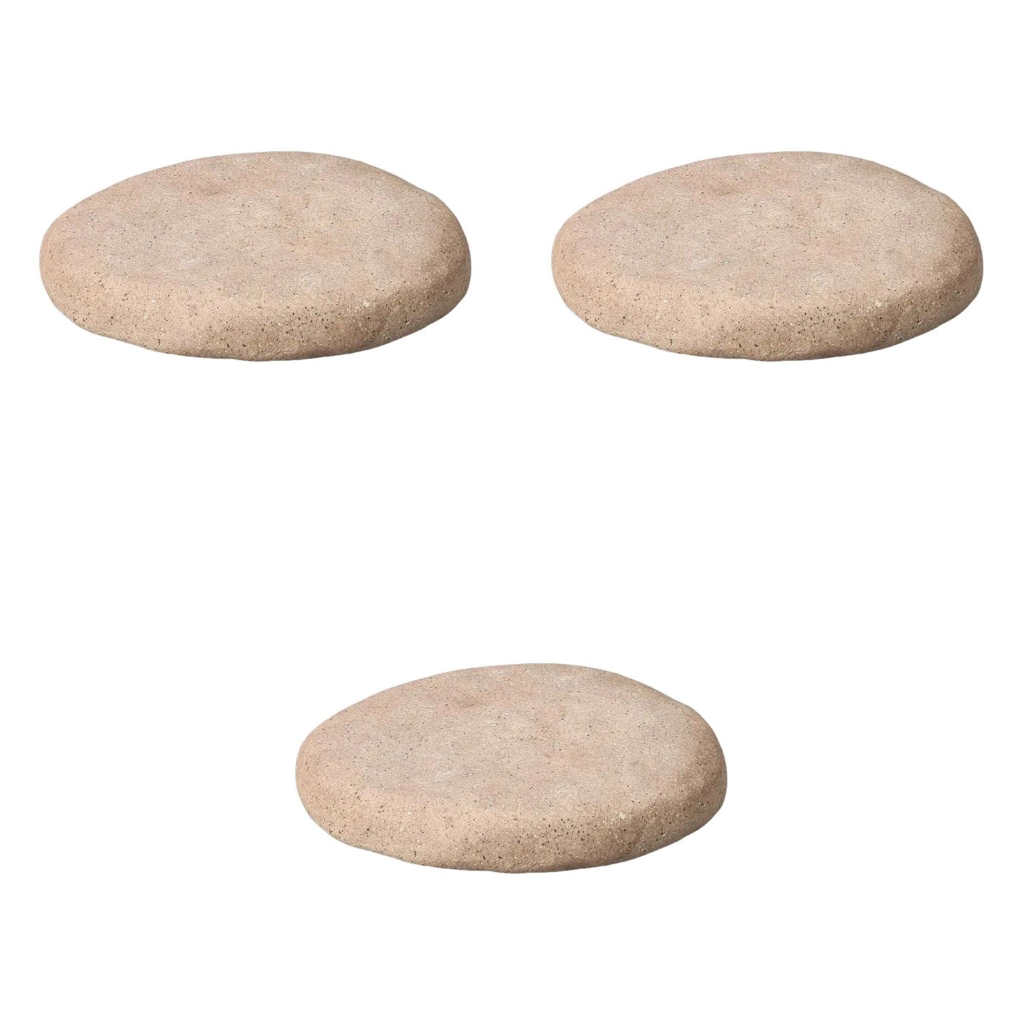 

Набор из 3 круглых тарелок для прямого огня x 10 x 3 Керамические камни для гриля для прямого огня от Setomonohonpo [13 см] (Фаянсовая посуда)