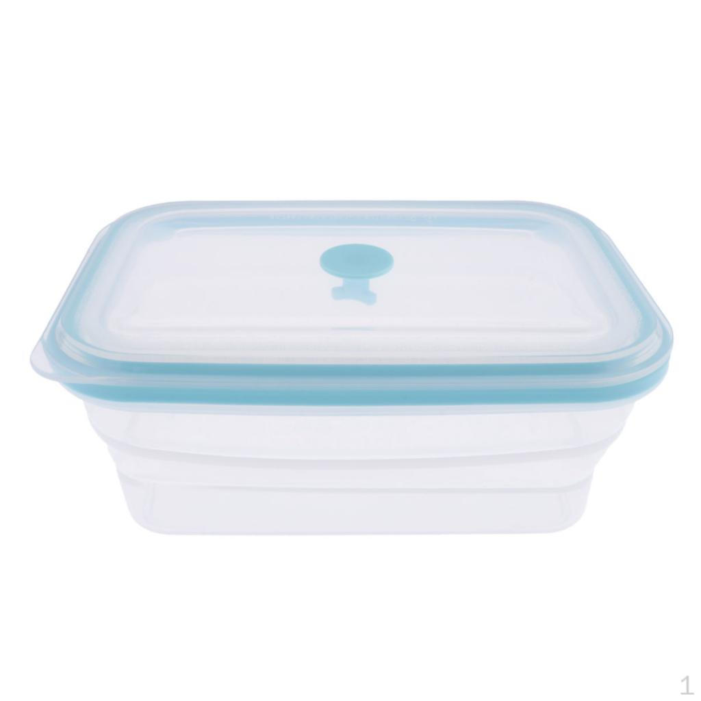 Container - Silicone Lid Collapsible Lunch Oven, Microwave, zer 1200ML
