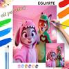 Zootopia Oil Painting Kit Home Bedroom Wall Decor Handmade Gift Art PaintbyNumber Judy Hopps Nick Wilde Dinosaur Onesie Cute