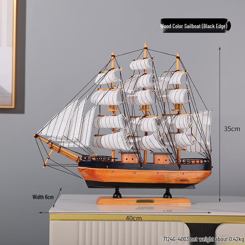 Segelboot Ornament - Modell für ruhige Fahrt zur Dekoration von Zuhause oder Büro