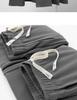 300g Schwere Dunkelgraue Unisex Gerade Bein Twill Jogginghose - Lässig, Vielseitig für Frühling und Herbst
