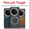 For OPPO Find N5 Case Aramid Case Carbon Fiber Kevlar MagSafe Fabric Thin Hard Cover Magnetic Black Slim Light Red 600D
