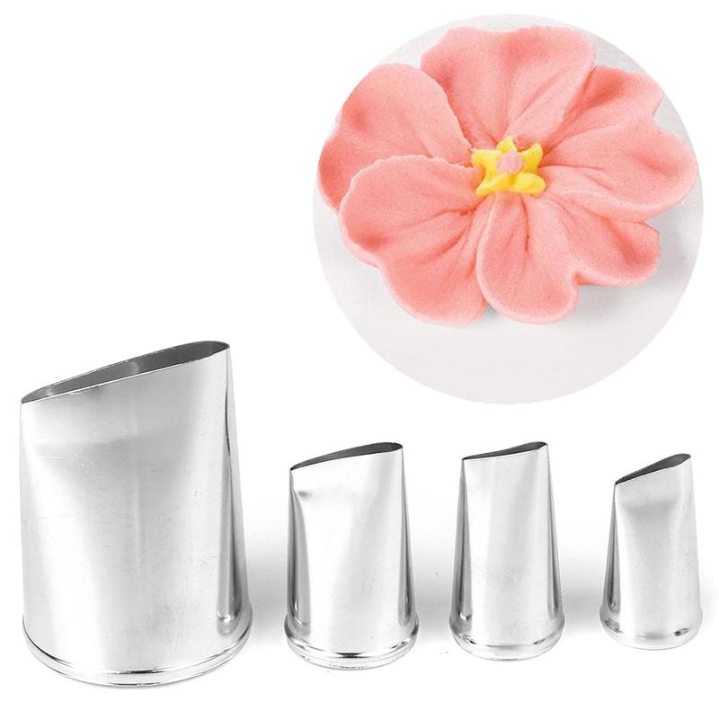 4x Rose Flowers Nozzles Icing Piping Nozzles Pastry Cream Cake Making Set CO 4x Rose Flowers Nozzles Icing Piping Nozzles Pastry Cream Cake Making Set CO