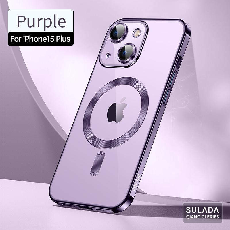 Case for Magsafe Mag Safe Iphone 15 Pro Max 14 Plus 13 12 11 X Xs Xr Se 2020 2022 8 15Pro Camera Lens Protector Protection Cover Phone Accessories